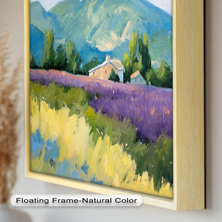 Lavender Fields in Provence – Impressionist Landscape Oil Painting