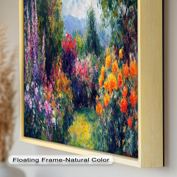 Sunlit Garden in Full Bloom – Impressionist Floral Oil Painting