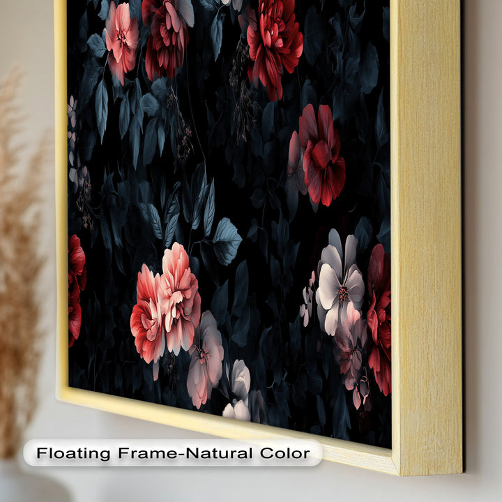 Dark Romantic Floral Wall Art – Floral Oil Painting