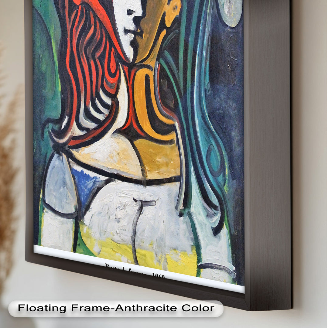 Dual Gaze – Buste de Femme Inspired Picasso Oil Painting