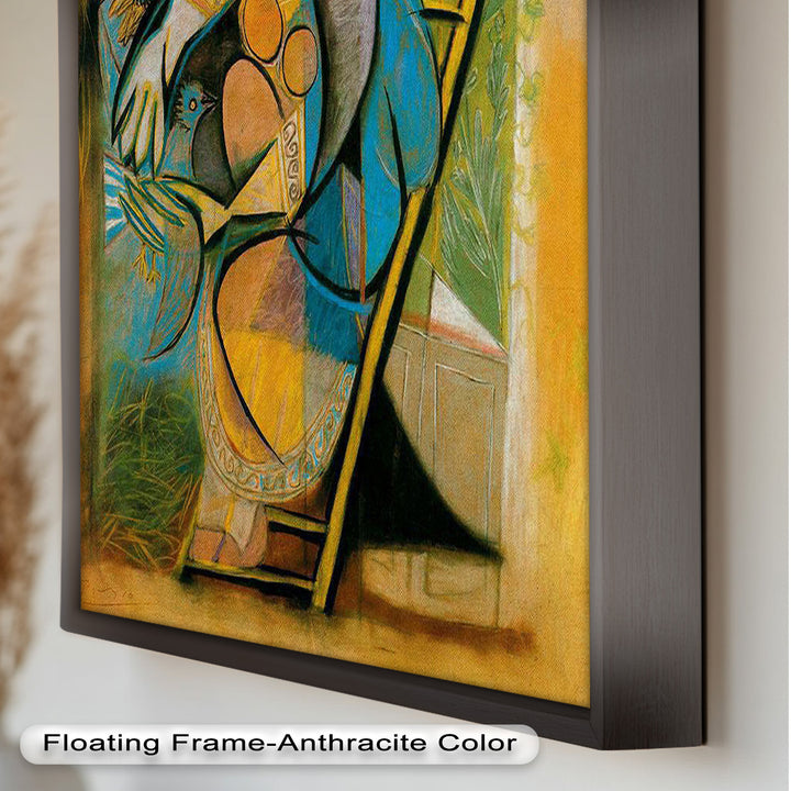The Nesting Spirit – Cubist Mother and Bird Picasso Oil Painting