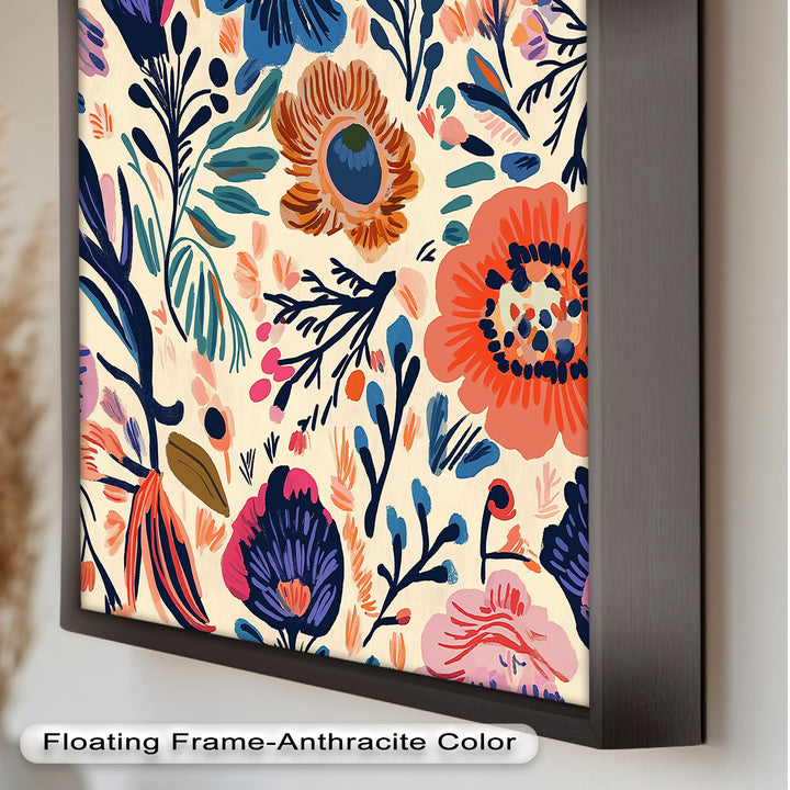 Garden Reverie – Expressive Boho Floral Oil Painting