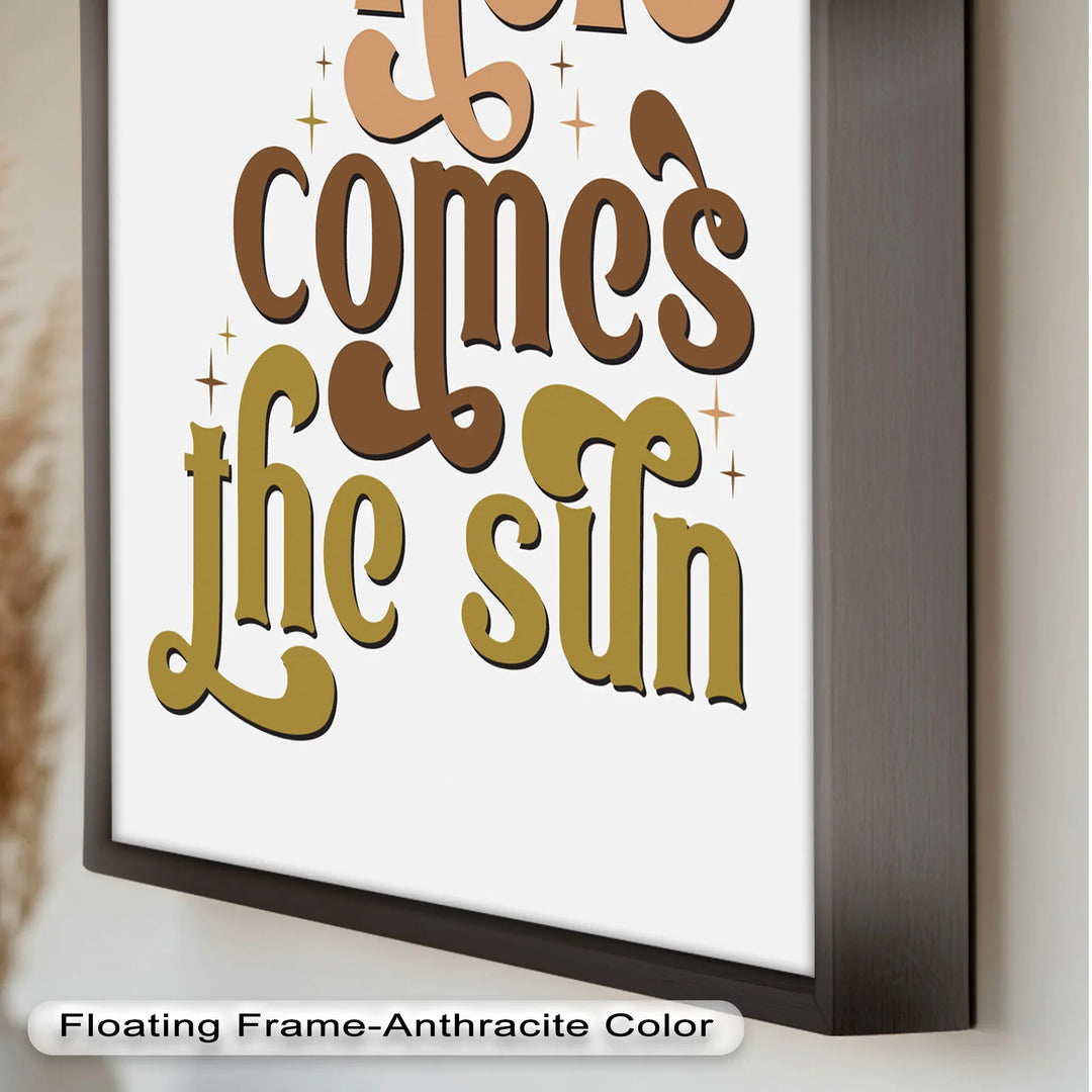 Here Comes the Sun – Positive Vibes Oil Painting - MyPhotoStation