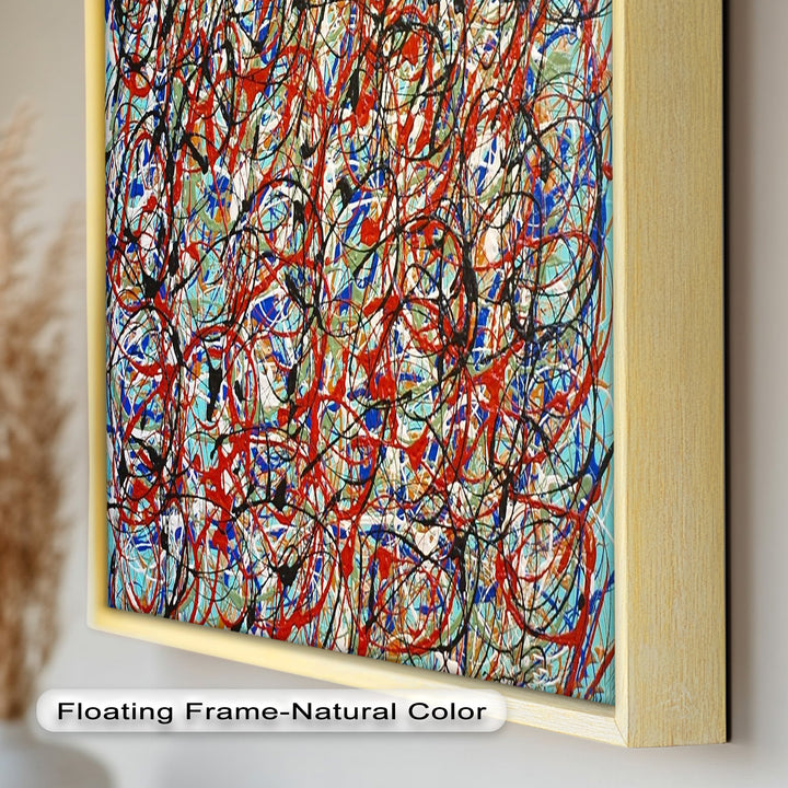 Energetic Abstract Expressionist Wall Art – Modern Oil Painting
