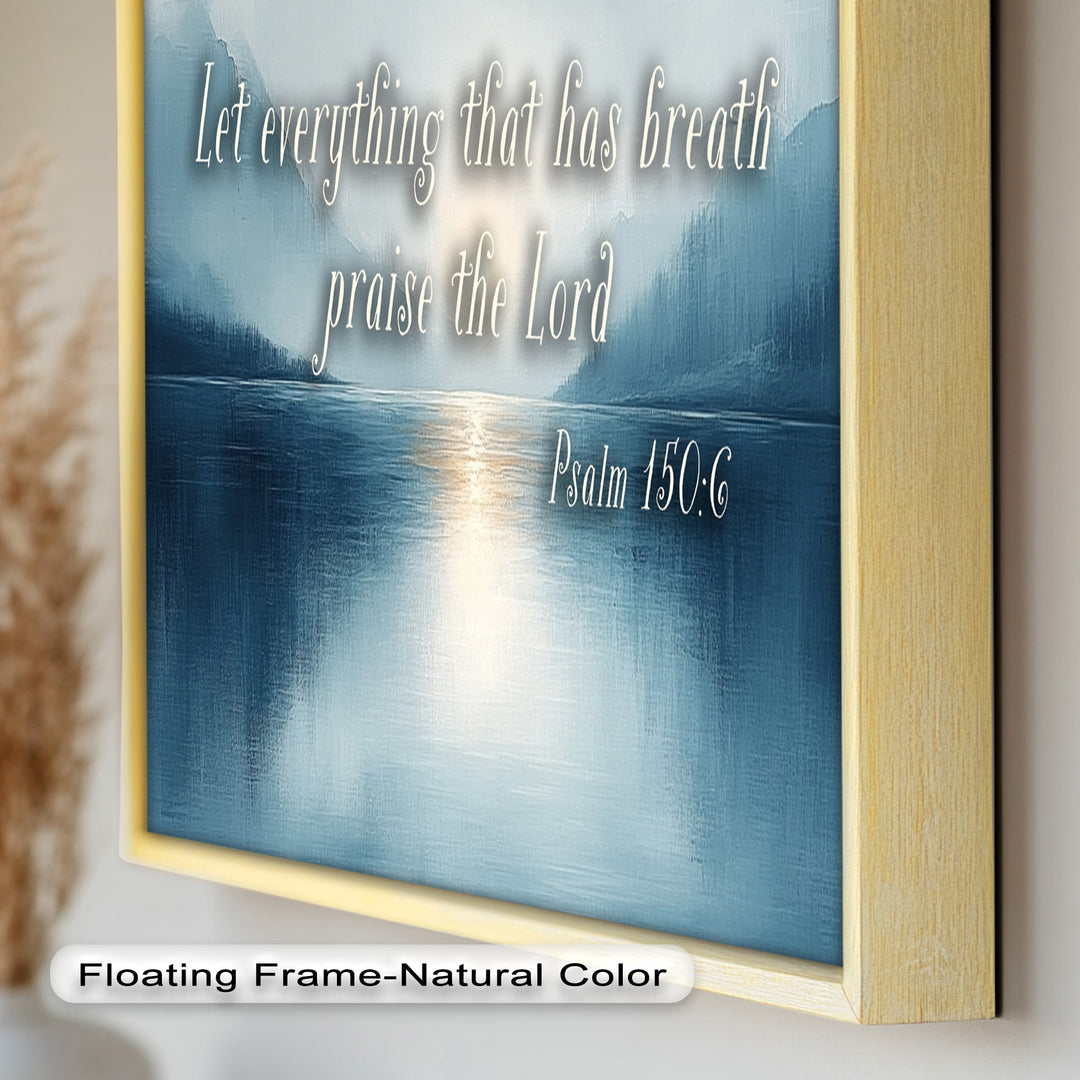 Psalm 150:6 – Praise the Lord Bible Verse Oil Painting
