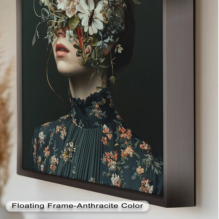 Floral Reverie – Surreal Botanical Portrait Oil Painting - MyPhotoStation