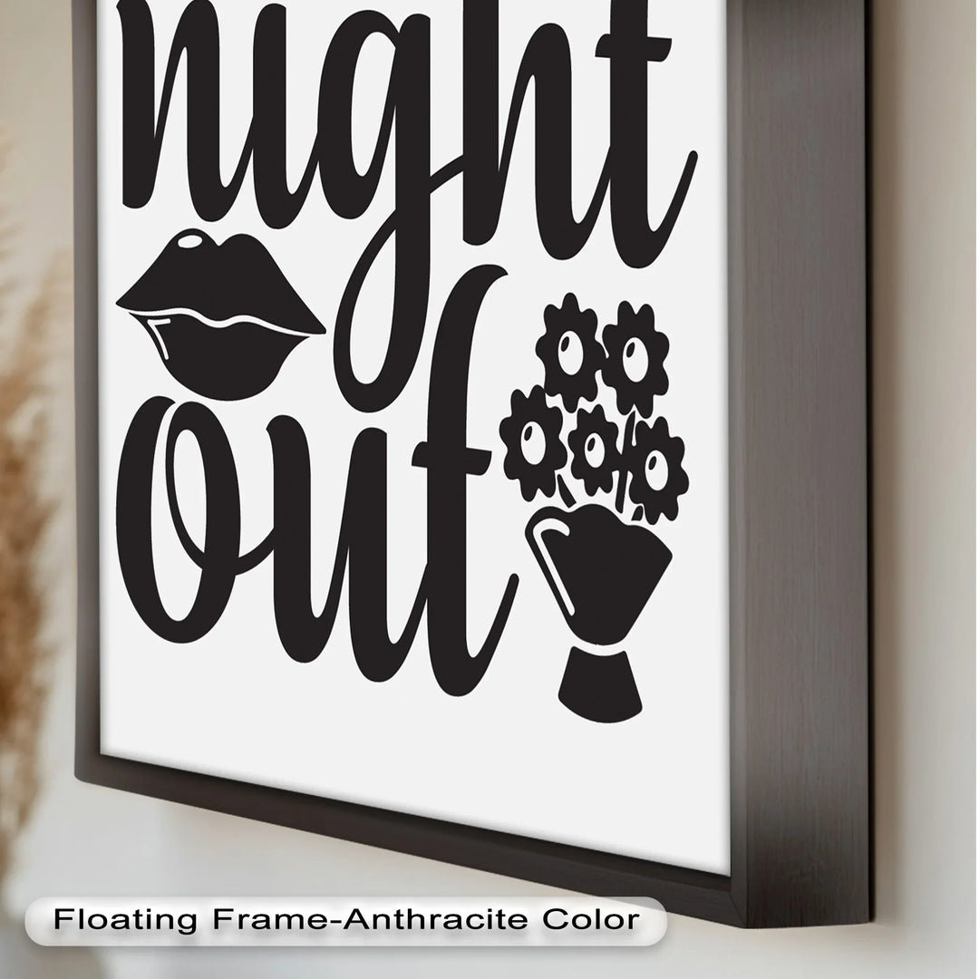 Girls Night Out – Typography Oil Painting - MyPhotoStation