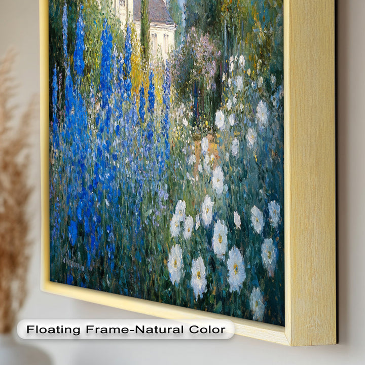 Blue Delphinium - Impressionist Oil Painting