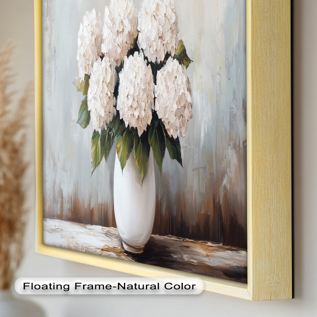 Ivory Bloom Elegance – Still Life Oil Paintings