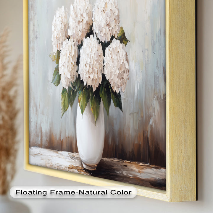 Ivory Bloom Elegance – Still Life Oil Paintings