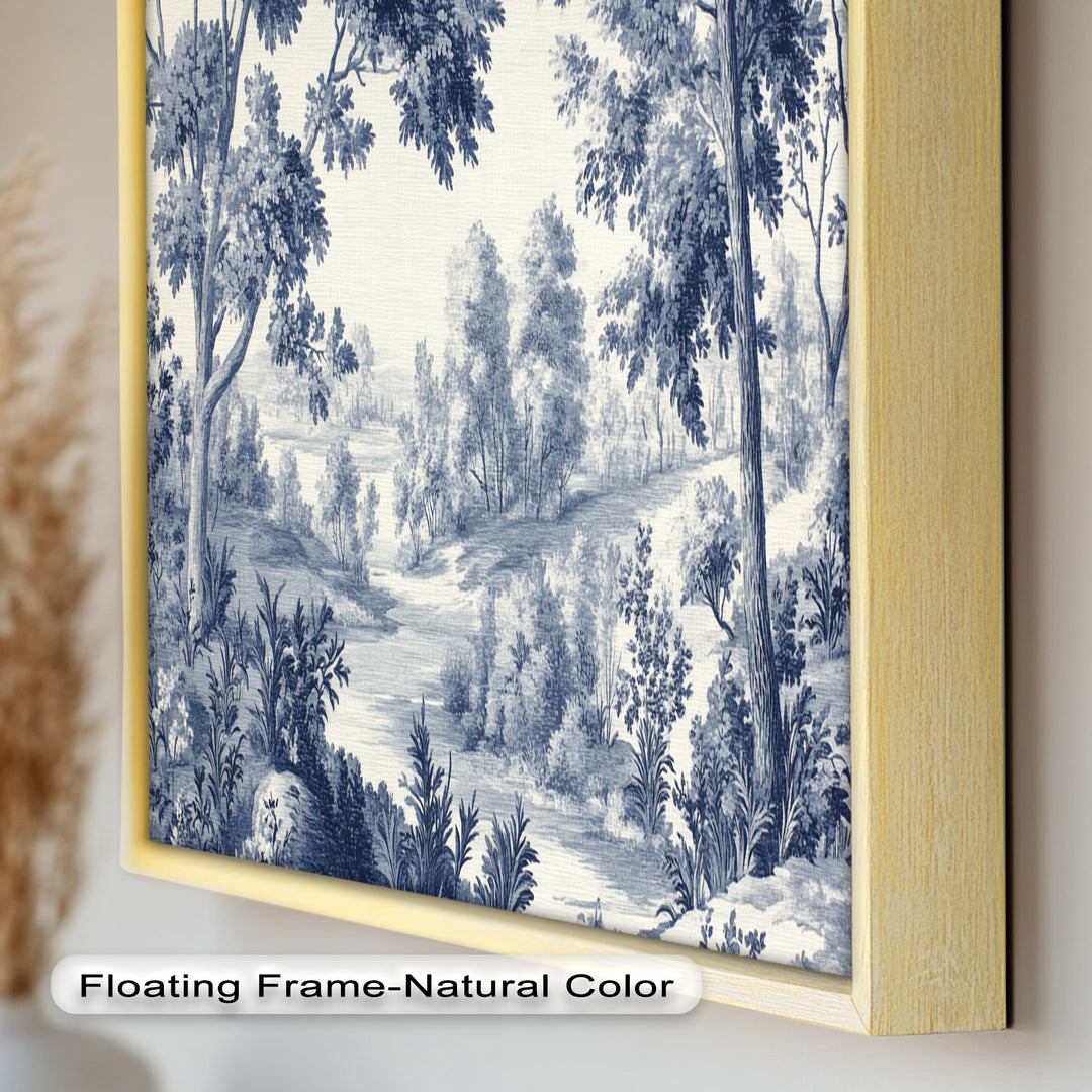 Monochrome Forest Wall Art – Classic Landscape Oil Painting