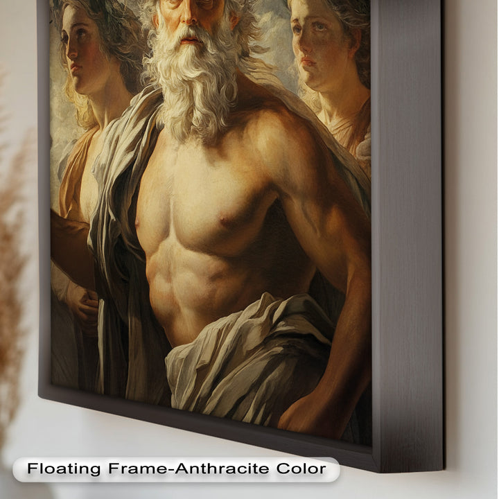 Zeus zwischen den Wolken - Mythologie Ölgemälde