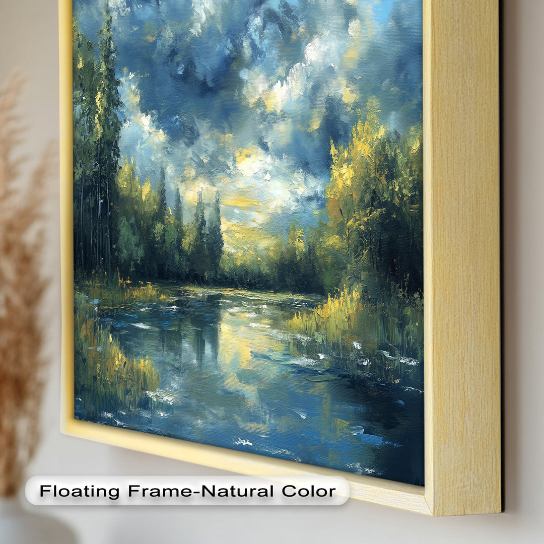 Forest River – Nature Oil Painting