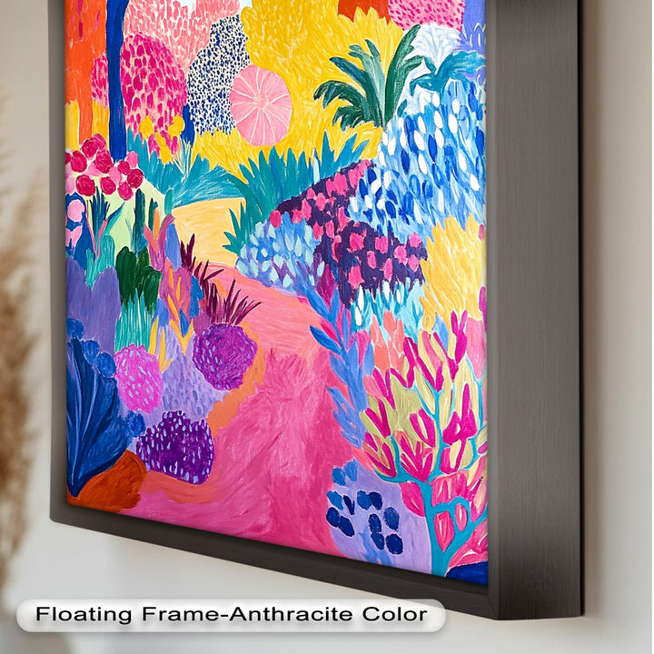 Dreamy Garden Path - Modern Oil Painting