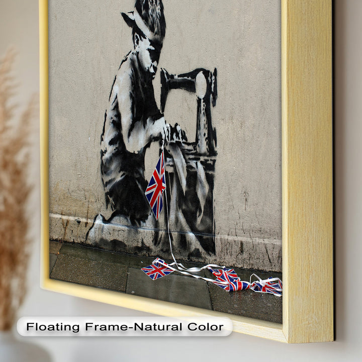 Stitched Allegiance – Banksy Oil Painting