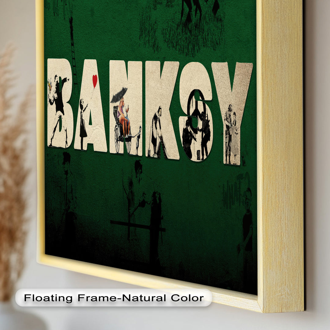 Urban Icons Collide – Banksy Tribute Oil Painting