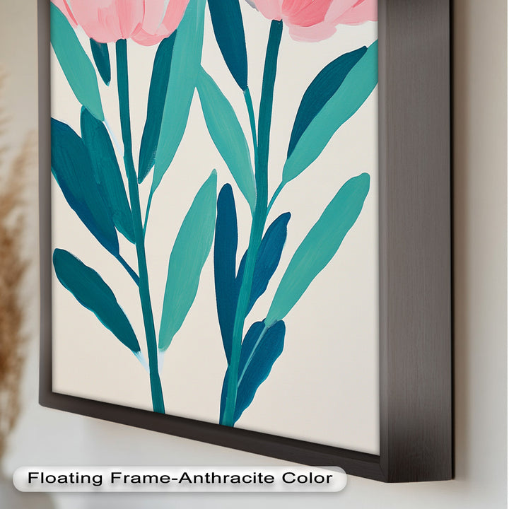 Sunburst Peonies – Modernes Boho-Blumenölgemälde
