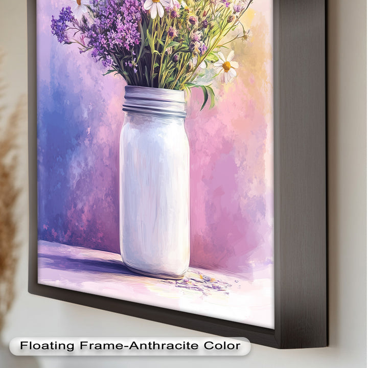 Wildflower Harmony – Sanftes Pastellblumen-Ölgemälde