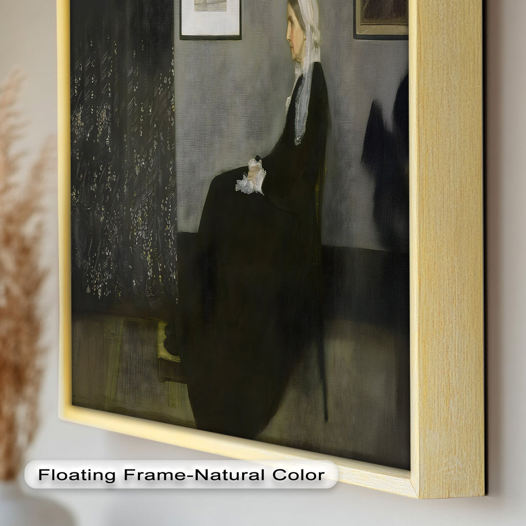 A Quiet Devotion – Seated Woman in Black Historic Oil Painting