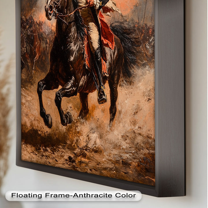 Rider of Defiance – Revolutionary Commander Oil Painting