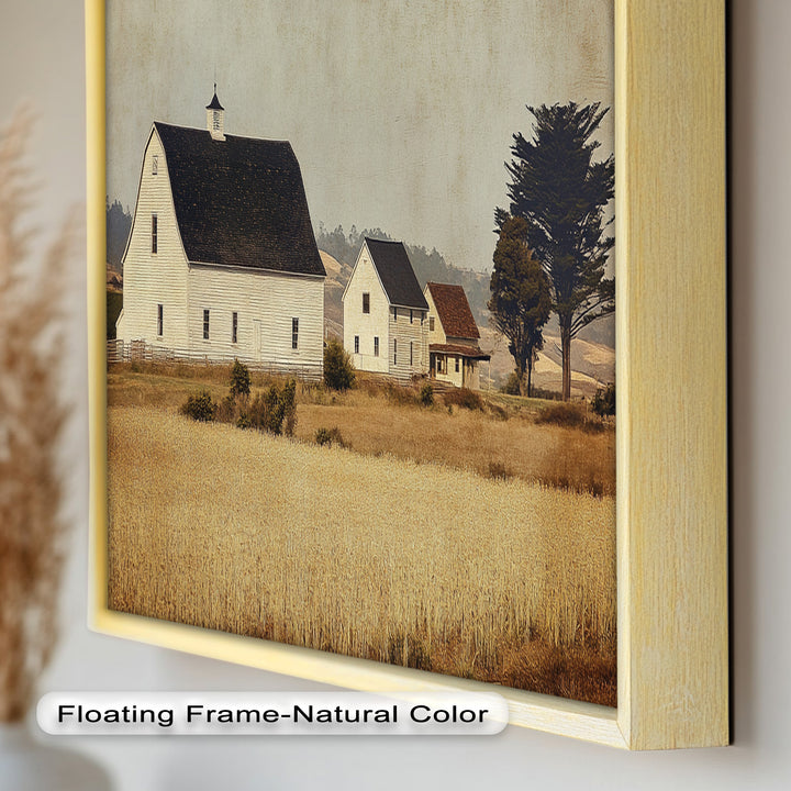 Farmhouse Landscape – Vintage Country Barn Oil Paintings