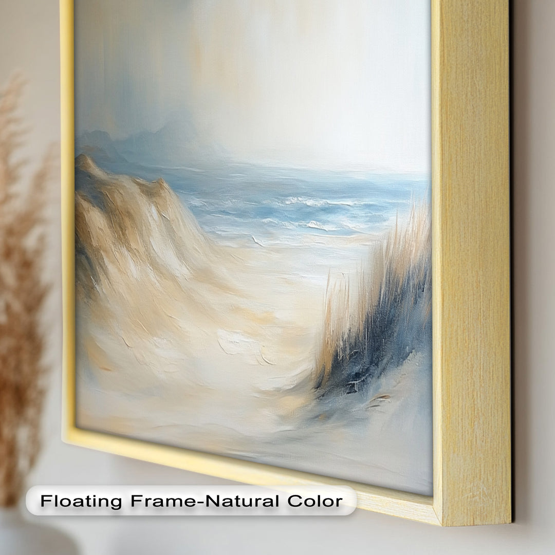 Coastal Beach Seagulls – Tranquil Seascape Oil Painting