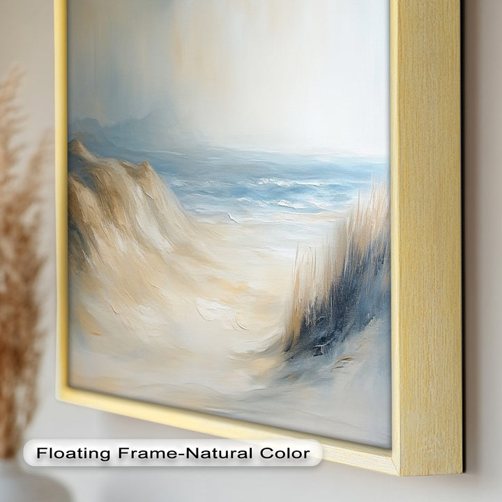 Coastal Beach Seagulls – Tranquil Seascape Oil Painting