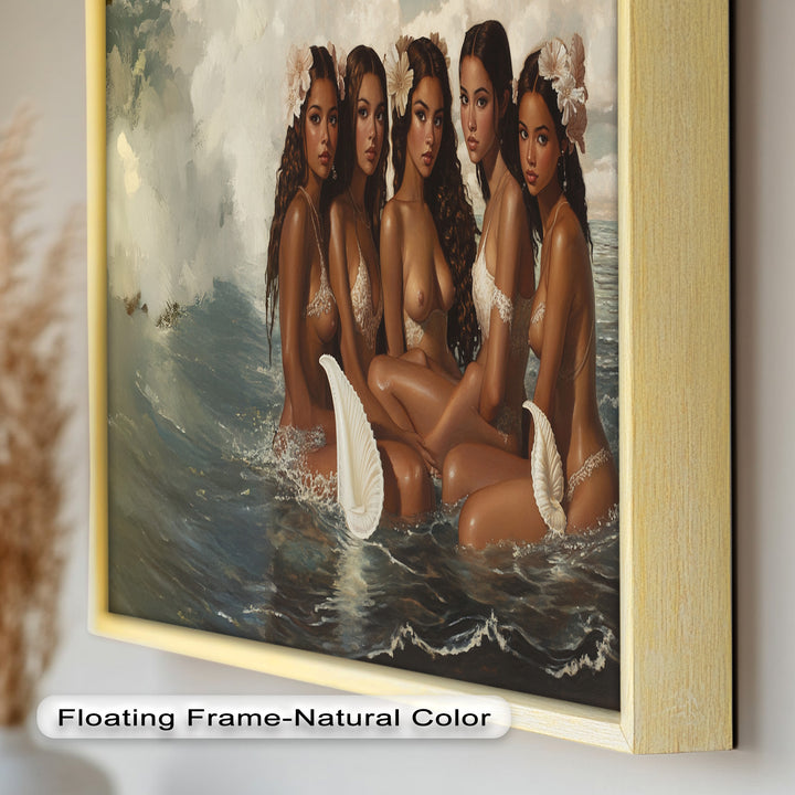 Daughters of the Tide – Mythical Sirens in a Renaissance Oil Painting