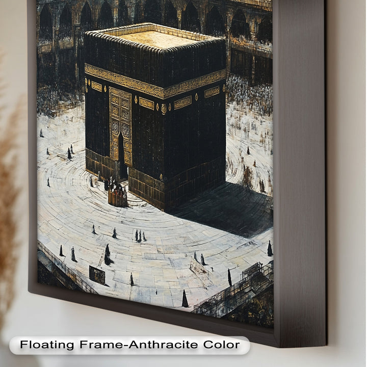 Kaaba Mecca Wall Art – Religious Oil Painting