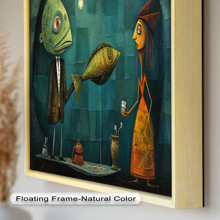 The Offering – Surreal Tea Exchange Picasso Oil Painting