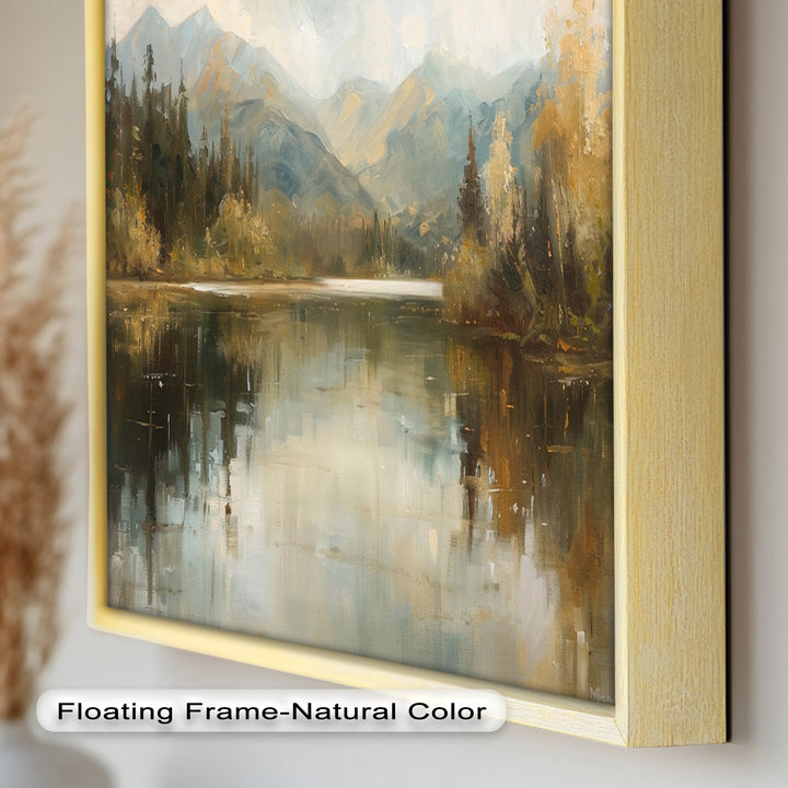 Lake Landscape – Framed Modern Oil Paintings