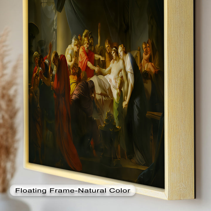 The Death of a Hero – Last Breath of Virtue Classicism Oil Painting