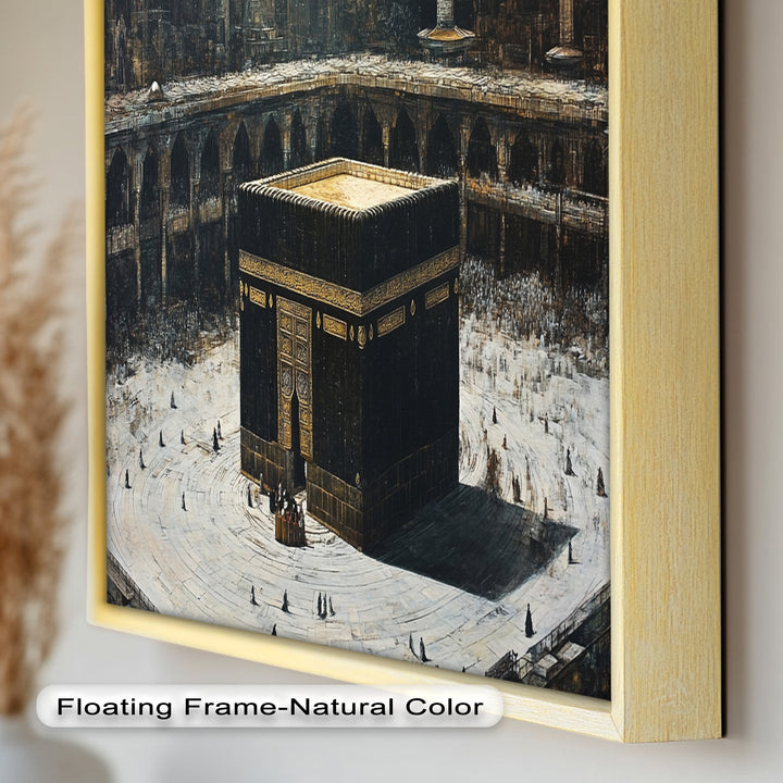 Kaaba Sacred Site Wall Art – Religious Oil Painting