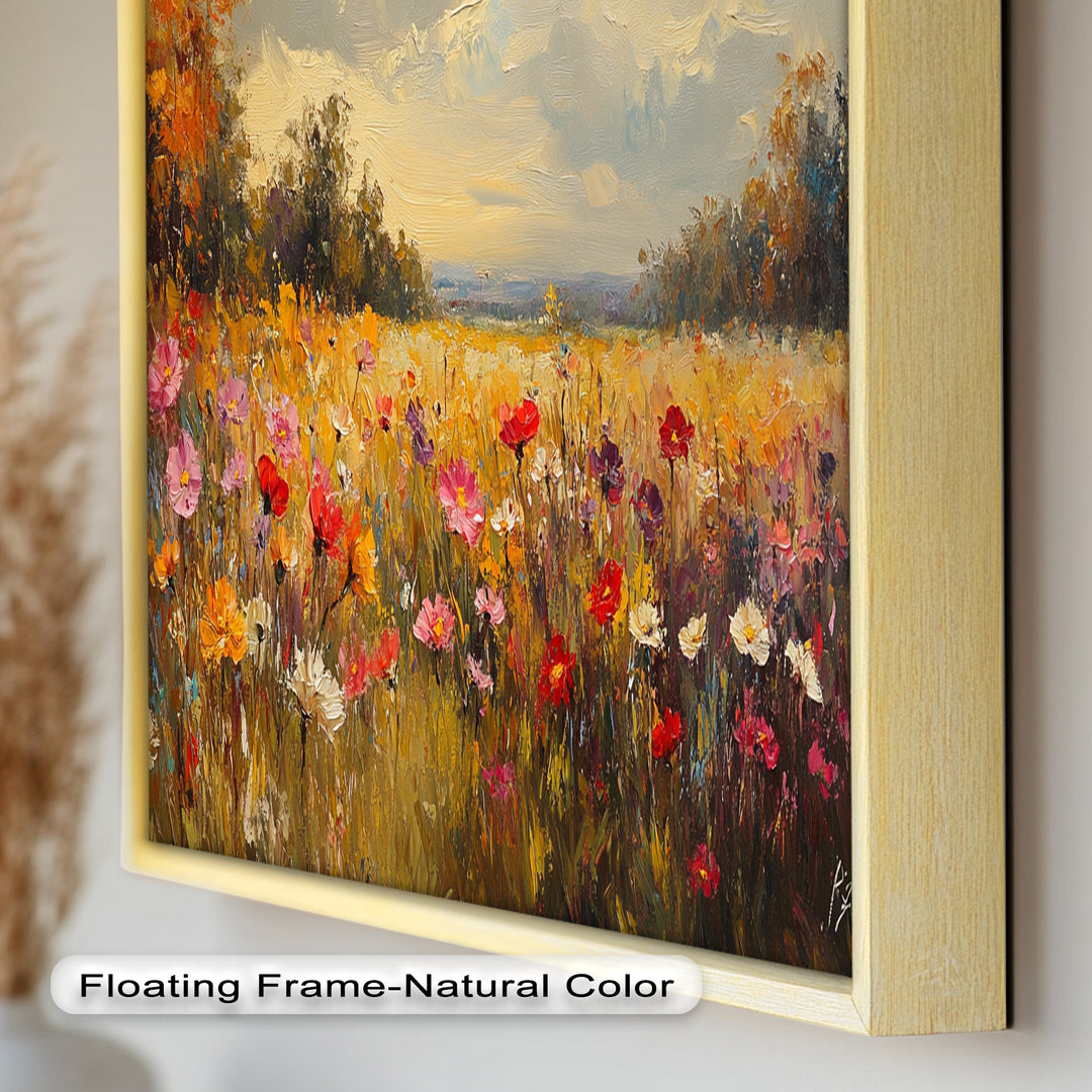 Wildflower Field – Floral Oil Painting