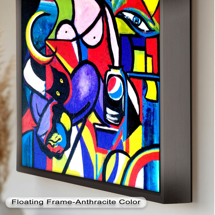 Bold Pepsi Pop Art Wall Art – Abstract Oil Painting
