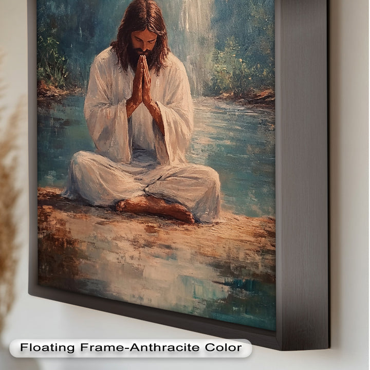 Psalm 46:10 – Be Still and Know Bible Verse Oil Painting