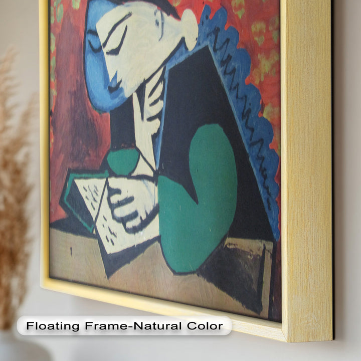 The Reader – Cubist Portrait of Quiet Focus Picasso Oil Painting