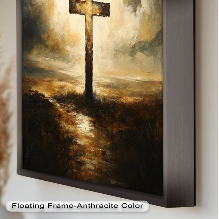Licht der Erlösung – Christliches Kreuz Ölgemälde