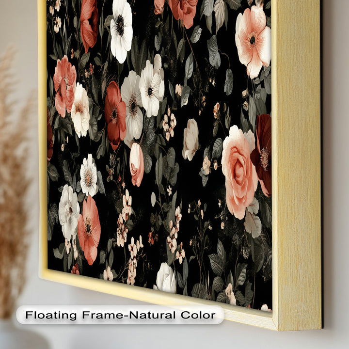 Vintage Garden Blooms Wall Art – Floral Oil Painting