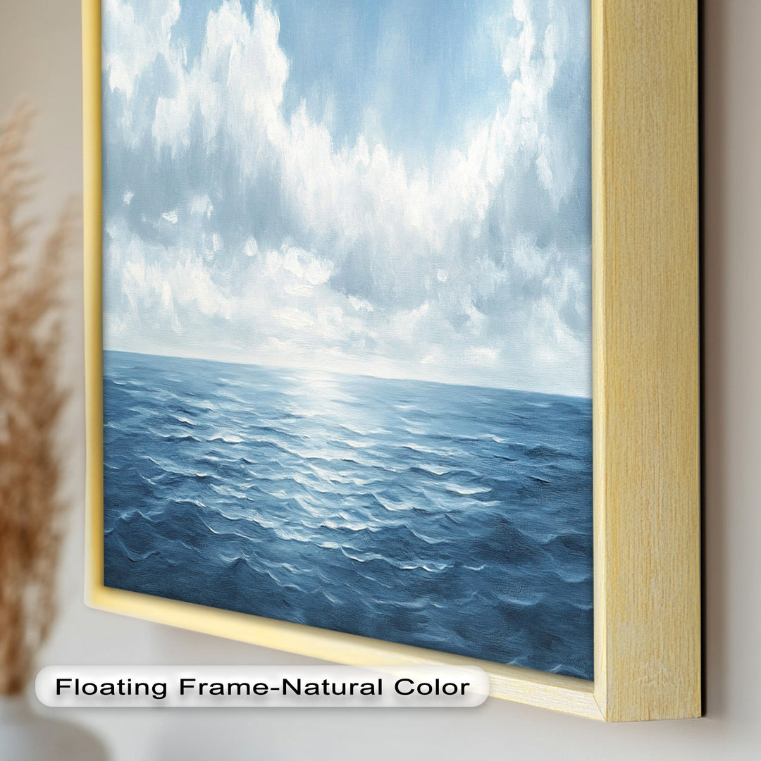 Blue Coastal Art - Ocean Seascape Oil Painting