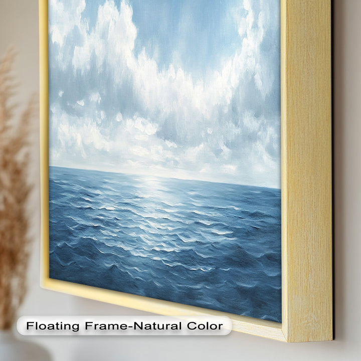 Blue Coastal Art - Ocean Seascape Oil Painting