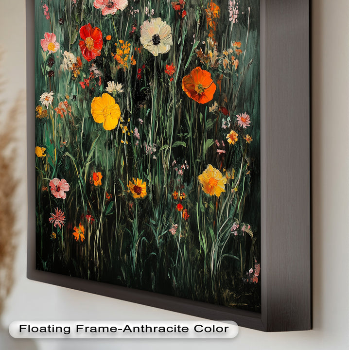 Wild Meadow Bloom – Colorful Field Flowers Flower Oil Painting