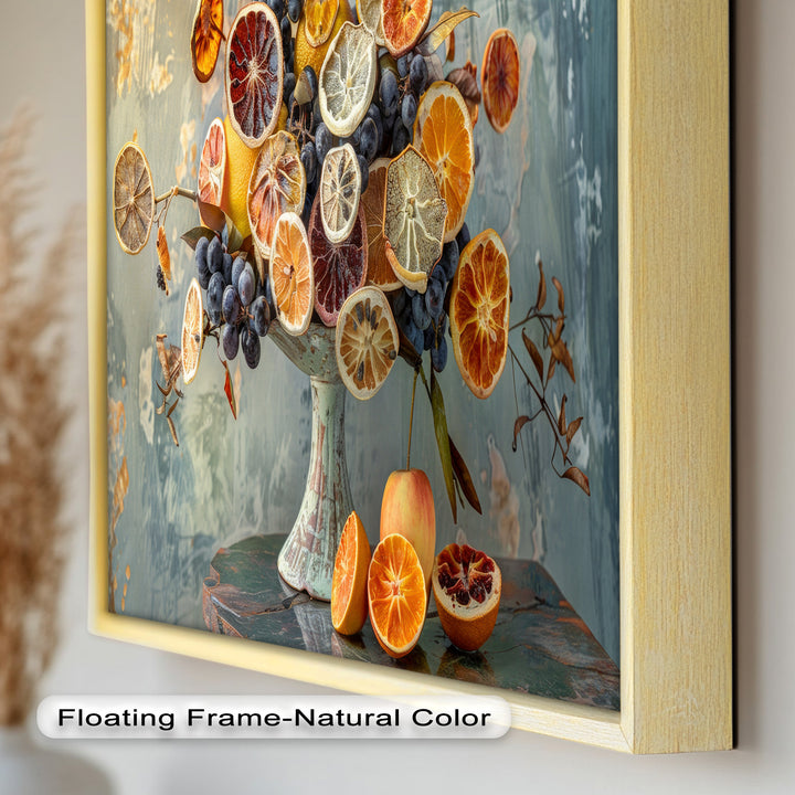 Grapes and Citrus Harmony – Decorative Still Life Food Painting