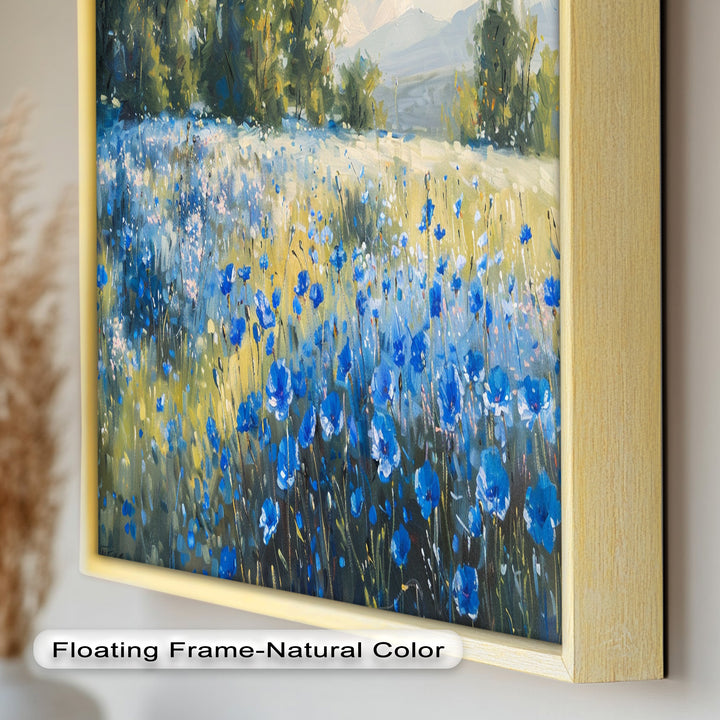 Nature's Harmony: Sea & Bloom – Captivating Oil Painting