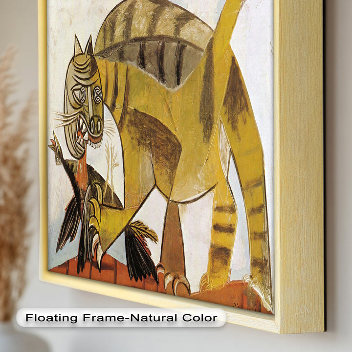 Wild Cat and Bird by Pablo Picasso – Cubist Oil Painting