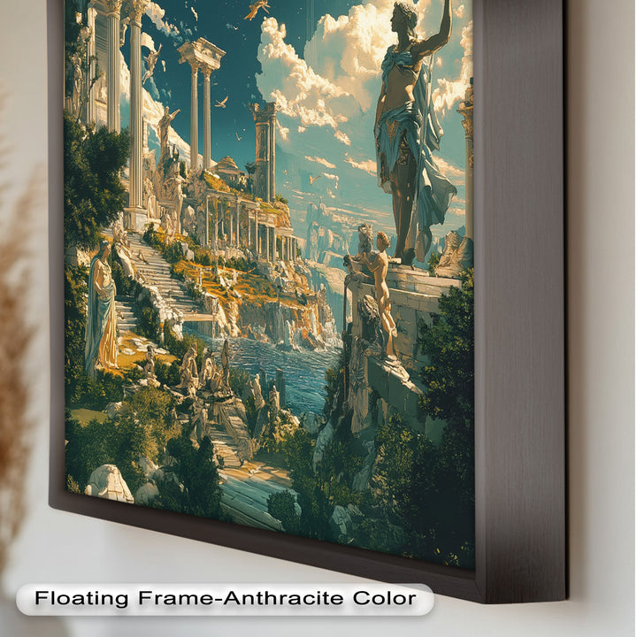Majestic Temple of the Gods - Mythology Oil Painting