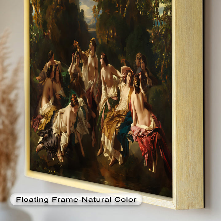 Twilight Reverie – Neoclassical Gathering of Maidens Oil Painting