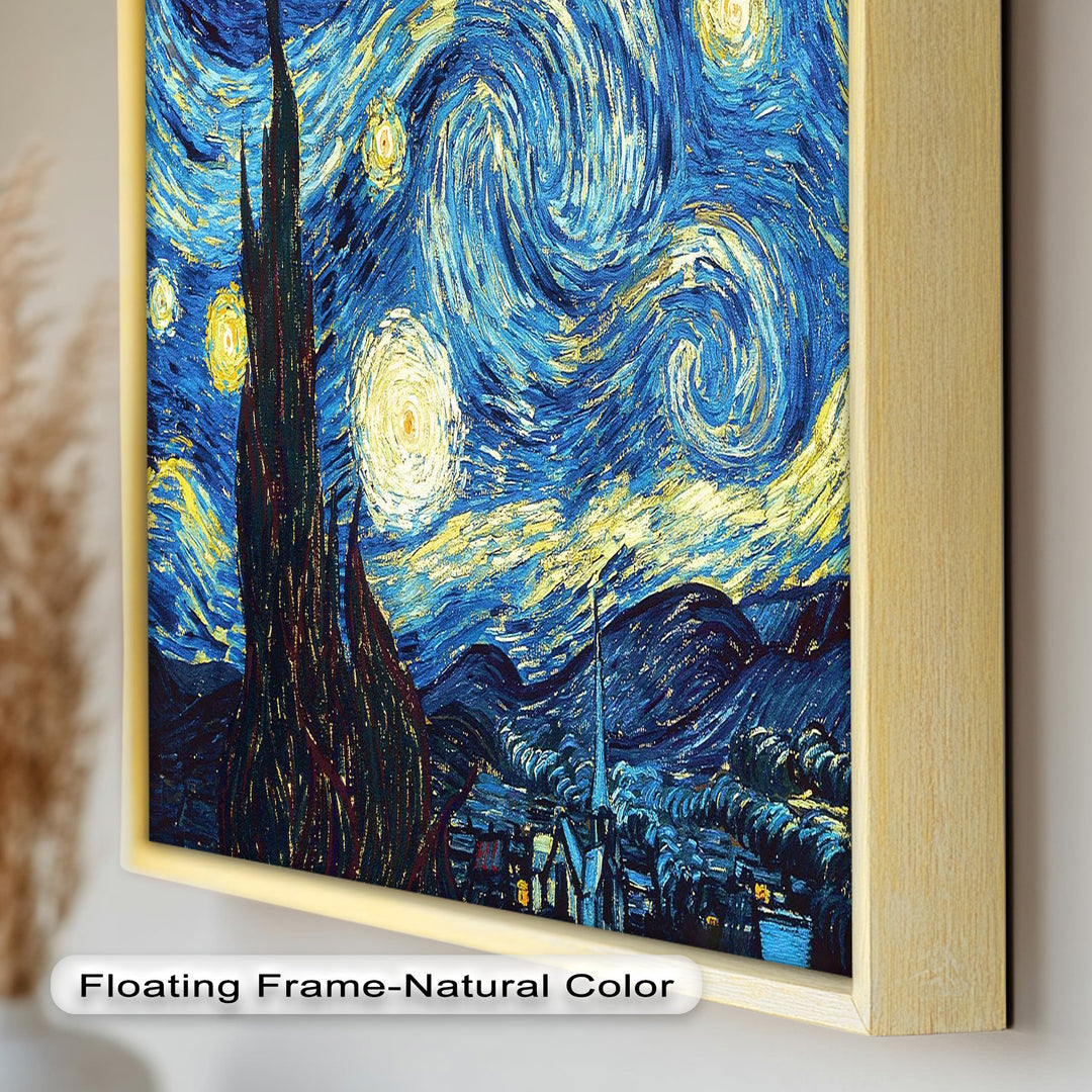 The Starry Night by Vincent van Gogh – Post-Impressionist Oil Painting