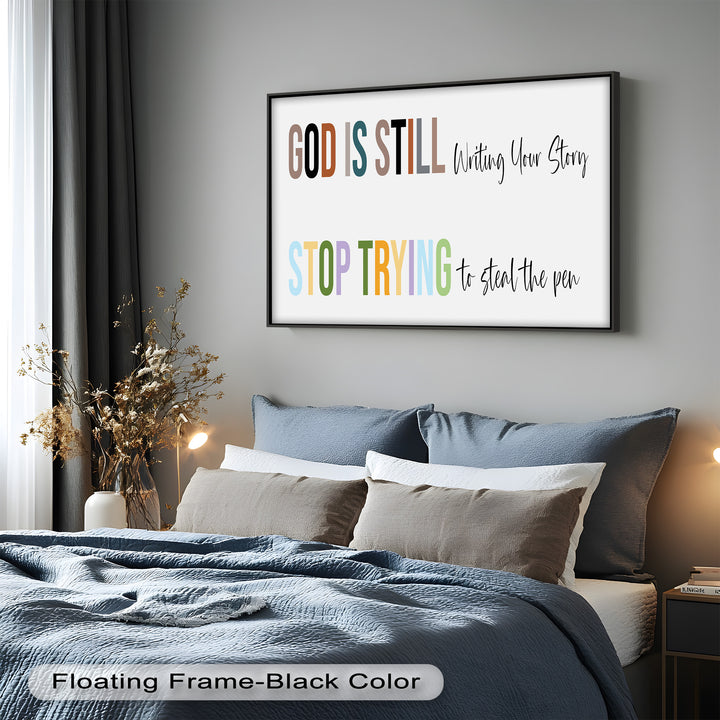 God Is Still Writing – Christian Oil Painting