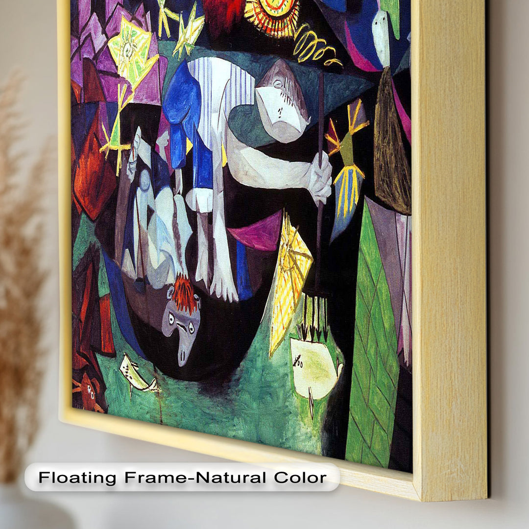 Night of the Spirals – Symbolic Surrealist Picasso Oil Painting